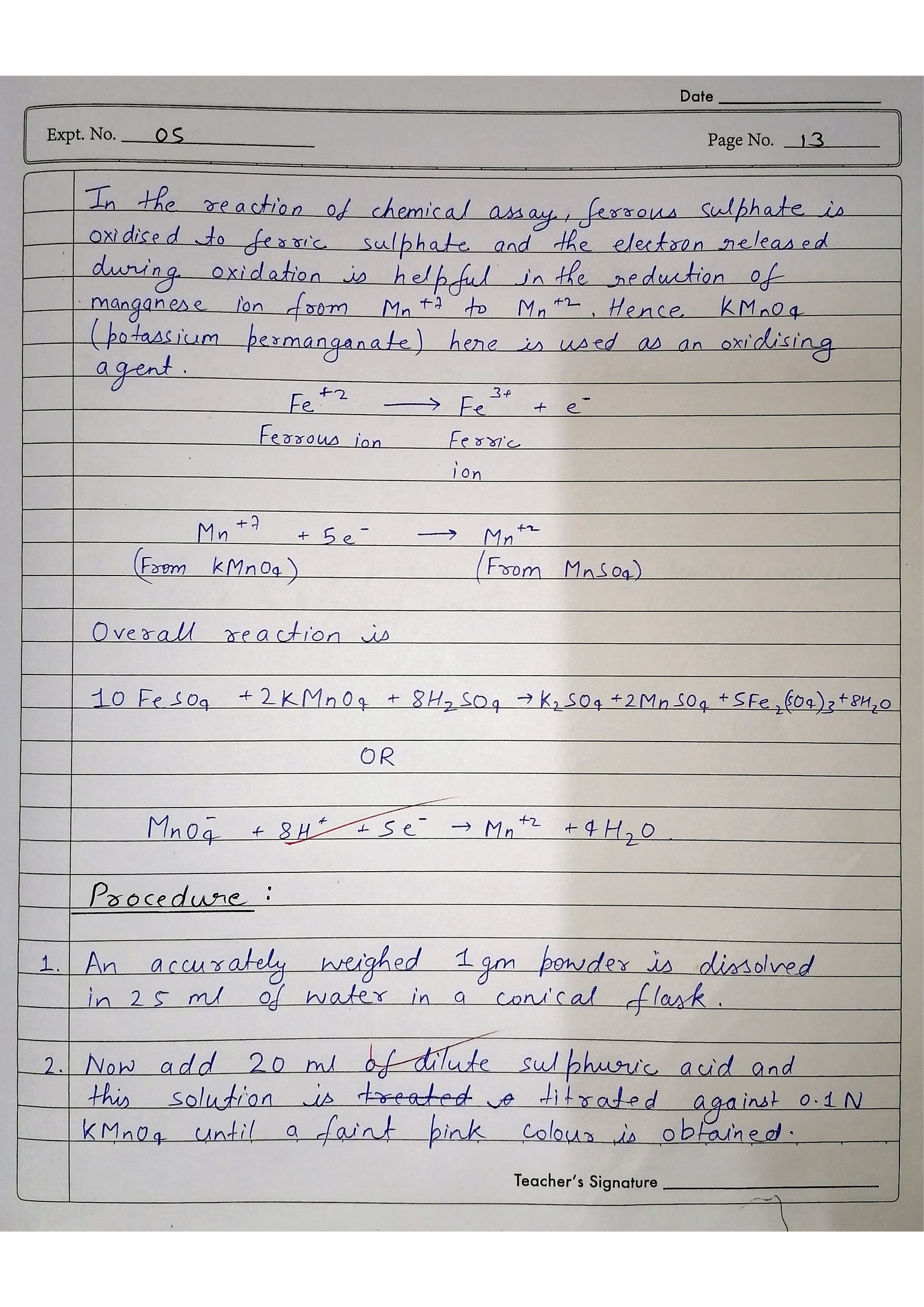 Pharmaceutical Chemistry Practical